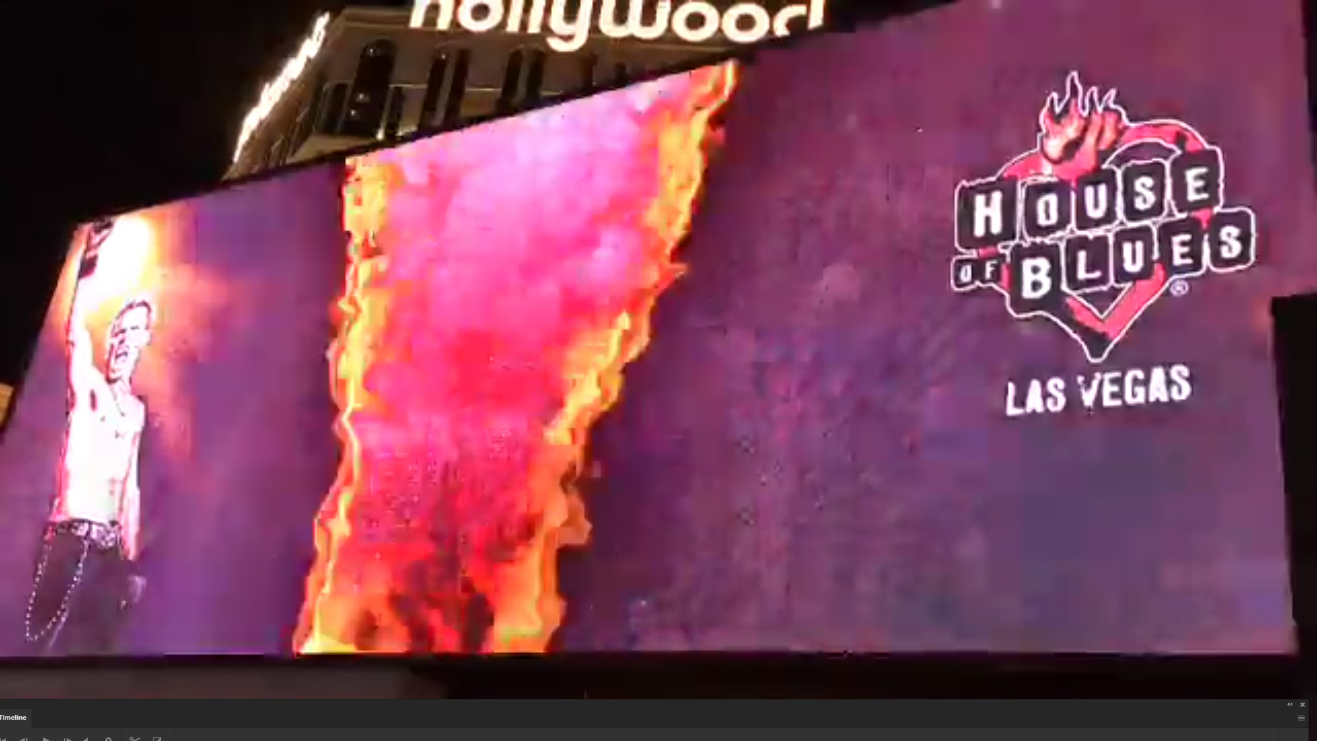 Billy Idol Billboard on the Las Vegas Strip